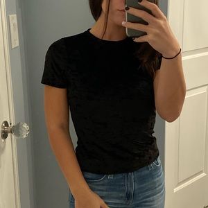 Alice + Olivia Velvet Tee